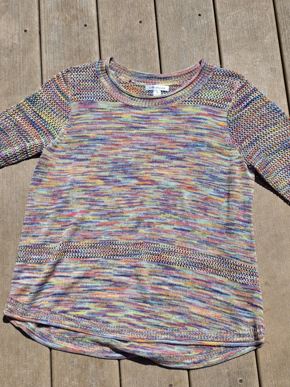 JohnPaulRichard Multicolor Knit Crewneck Sweater